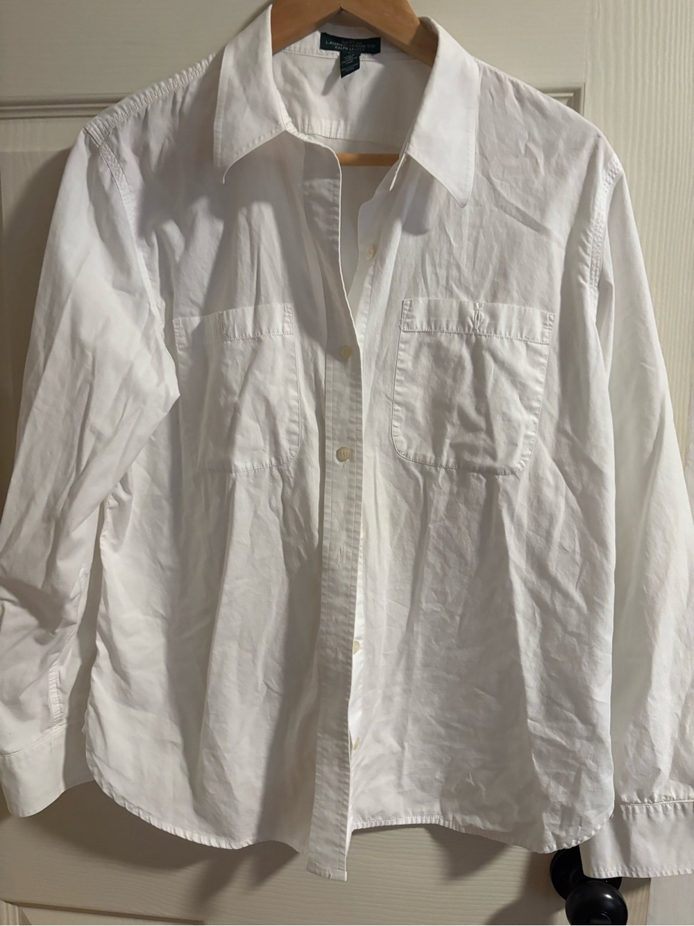Ralph Lauren Men's White Button-Down Shirt